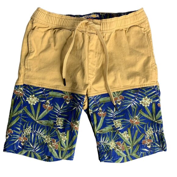 Lot of 2 Pull On Shorts Ezekiel PRNTD 28 Black Blue Stripe Pockets Drawstring - Picture 7 of 12